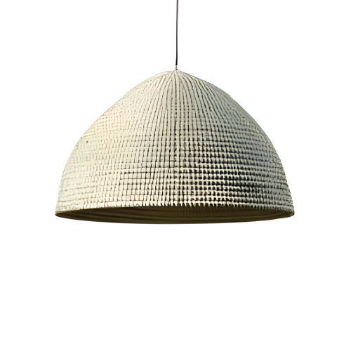 COLGANTE MULITA 40x24CM E27 SEAGRASS Y TEJIDO MARFIL